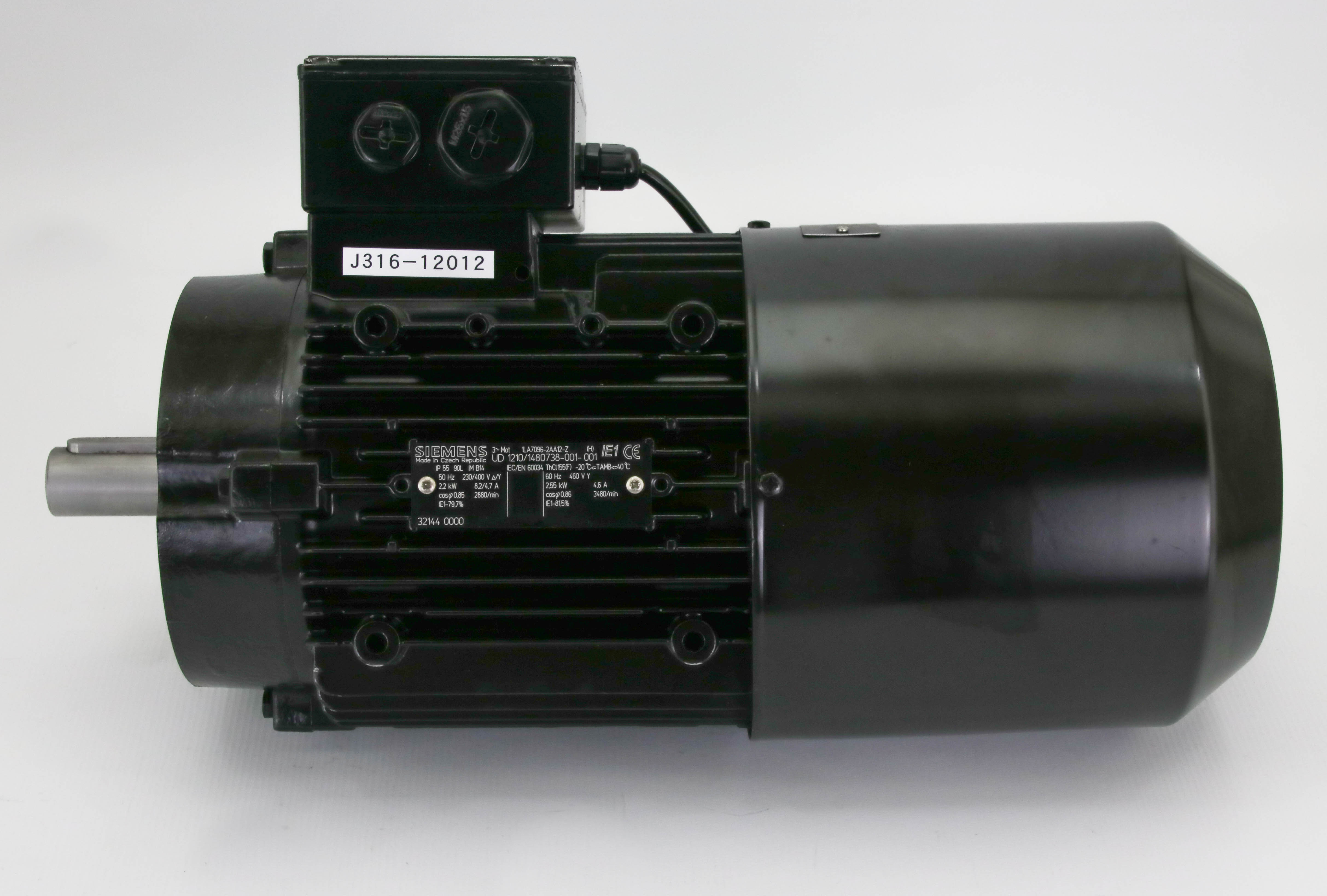 12012 SIEMENS SIMOTICS GP,LOW VOLTAGE SMOTOR,50/60HZ,2.2/2.55KW